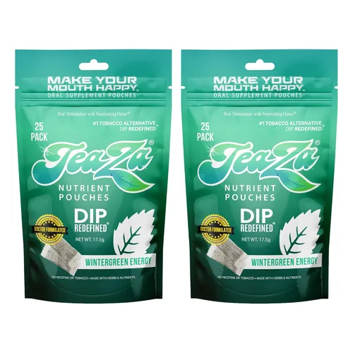 Miniatura 58 de Teaza Bolsas energéticas a base de hierbas, para masticar tabaco, alternativa sin nicotina, sin humo, tabaco alternativo y inmersión saludable