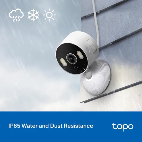 Miniatura 5 de Cámara de seguridad Tapo 2K 3MP para interiores/exteriores - Detección gratuita de personas/movimiento/llanto, visión nocturna en color, resistente