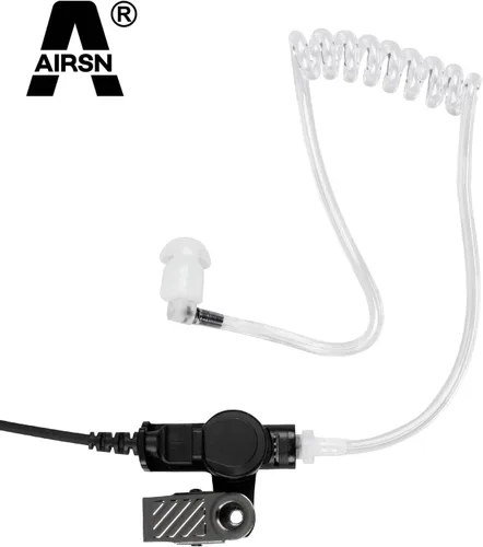 Miniatura 2 de Tubo de bobina acústica de repuesto para auriculares M0torola Kenwood de dos vías para radio Walkie Talkie (paquete de 2)