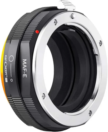 K&F Concept Adaptador de montaje de lente compatible con Sony Alpha Minolta AF A-Type Lens a NEX E-Mount sin espejo con diseño de barniz mate