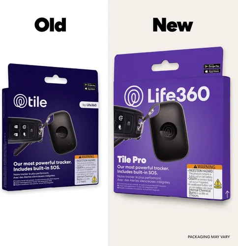 Miniatura 2 de Tile by Life360 Pro - Potente rastreador Bluetooth, buscador de llaves y localizador de artículos para llaves, bolsas y más. Compatible con iOS