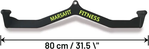 Miniatura 2 de MARSAFIT Gimnasio en casa, fitness, remo, barra en T, polea en V, accesorio para máquina de cable, barra de bíceps Curl Tricep LAT Pulldown Bar Back