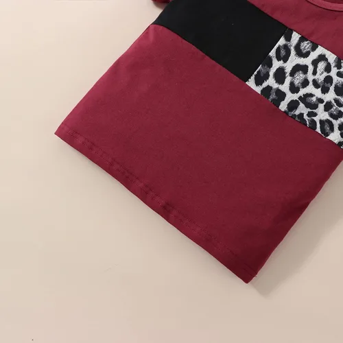 Miniatura 31 de Ropa de verano para niña, camiseta de manga corta para bebé, pantalones cortos, estampado de leopardo, camuflaje, de 18 meses a 6 años