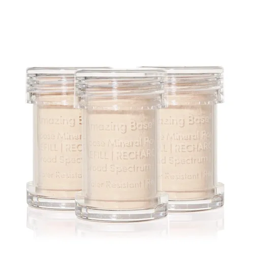 Miniatura 16 de jane iredale Amazing Base - Polvo mineral suelto, base luminosa con SPF 20, sin aceite, sin talco y sin peso, vegano y libre de crueldad animal