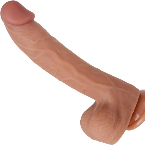 Consoladore de silicona realista de 7.9" con copa de succión fuerte para manos libres, juguetes sexuales flexibles y realistas, juguetes sexuales