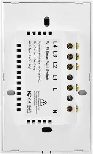 Miniatura 9 de Interruptor de pantalla táctil WiFi para el hogar Control en tiempo real Interruptor de CA de 3 vías Panel de hogar inteligente Compatible