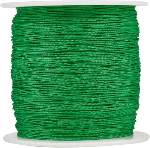 Miniatura 9 de Pandahall - Cordón de nailon trenzado de 0.020 in, cuerda de nailon trenzado de 150 yardas con carrete de plástico para hacer joyas y manualidades