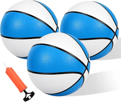 3 Pack 6" Mini Basketball Set - Lightweight 120g PVC Small Basketball for Toddlers Boys Girls Teenagers Floating Water Pool Basketball for Indoor