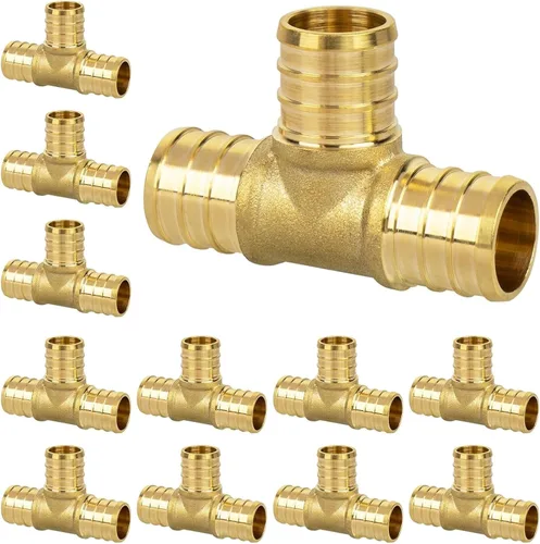 Miniatura 17 de Acoplamiento Pex de 1/2", Accesorios Pex, Accesorios de Engaste de Latón de Alta Resistencia para Tubos PEX con Construcción Resistente a Fugas