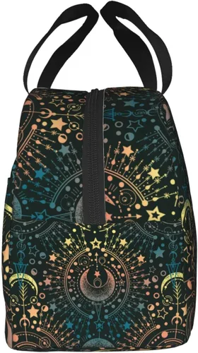 Miniatura 3 de Bolsa de almuerzo con diseño de astrología mágica y luna, con aislamiento, reutilizable, impermeable, portátil, para mujeres, hombres, niñas y niños