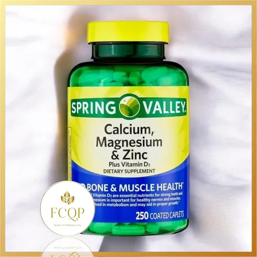 Miniatura 2 de Spring Valley Calcio Magnesio Zinc con suplementos de vitamina D3, 250 cápsulas recubiertas (1)