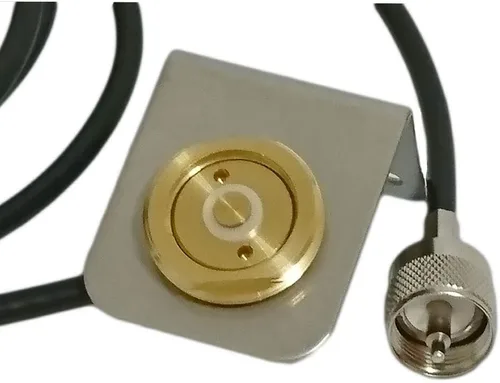 Miniatura 6 de Soporte de antena NMO de latón macizo con conector UHF macho PL259 cable coaxial RG58/U de 10 pies para antena celular Ham UHF VHF CB