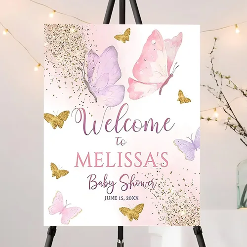 Miniatura 15 de Letrero de bienvenida personalizado de oso azul para niño "We Can Bearly Wait Baby Shower", decoración, letrero de bienvenida para bebé niño