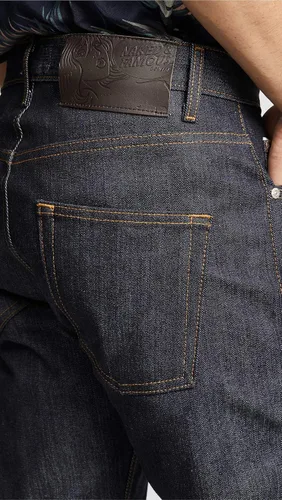 Miniatura 6 de Naked & Famous Denim Jeans Easy Guy Laid Back Fit para hombre en orillo de sarga de mano izquierda