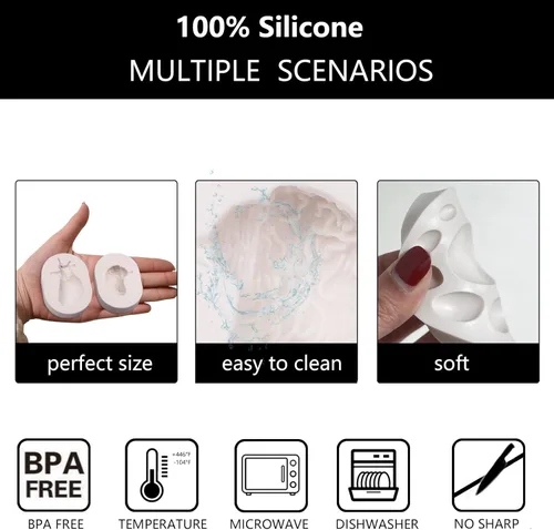 Miniatura 4 de Moldes de silicona para órganos humanos, 8 unidades para Halloween, corazón, cerebro, hígado, estómago intestinal, moldes de fondant de chocolate