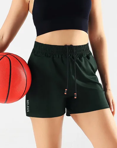 Miniatura 39 de NELEUS Pantalones cortos de correr ligeros para mujer, pantalones cortos atléticos de entrenamiento para yoga con bolsillo