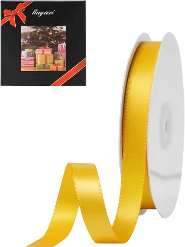 Miniatura 27 de LIUYAXI - Cinta de satén roja de doble cara, 2 pulgadas X 25 yardas continuas, cintas perfectas para envolver regalos, ramo de boda, decoración DIY