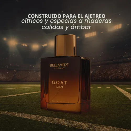 Miniatura 2 de BellaVita Luxury G.O.A.T. Eau De Parfum para hombre (3.4 onzas líquidas) Notas refrescantes naturales de bergamota, lavanda, vetiver y pachulí