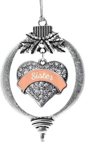 Miniatura 131 de Inspired Silver Adornos festivos de dije de corazón pave de plata con circonitas cúbicas