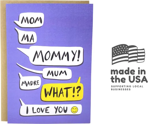 Miniatura 3 de Sleazy Greetings Divertida tarjeta del día de la madre de 5 x 7 pulgadas con sobre a juego Tarjeta de mensajes molestos para mamá