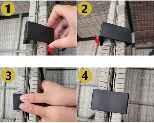 Miniatura 4 de ZYAMY 10 clips para muebles de exterior, clips de sofá de patio, cierre seccional de muebles de ratán, conecta el seccional o módulo al aire libre