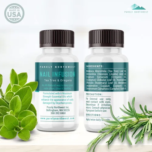 Miniatura 8 de Solución de uñas de hongos 100% natural extra fuerte para uñas de los pies y las uñas: renueva uñas gruesas, rotas y descoloridas hechas por Purely