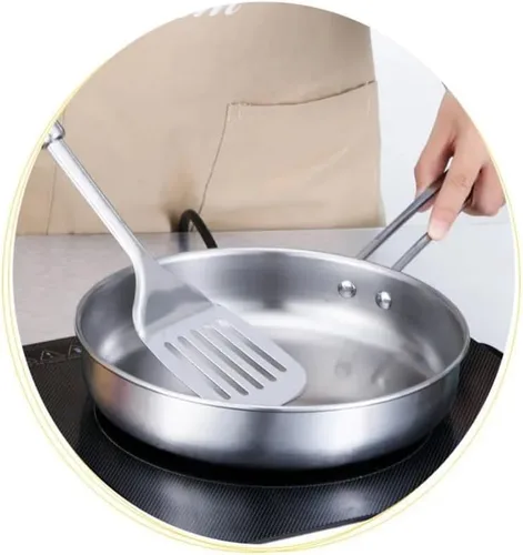 Miniatura 3 de Juego de utensilios de cocina de acero inoxidable, juego de olla de leche, cocina de inducción, cacerola de cocina para el hogar, sartén de fondo