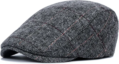 Miniatura 9 de Xinveen Sombreros de Repartidor para Hombres de Invierno Planos Ivy Gatsby Gorra Irlandesa de Taxista Ivy de Conducir de Caza