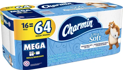 Miniatura 8 de Charmin Papel de baño ultra suave 16 rollos dobles = 32