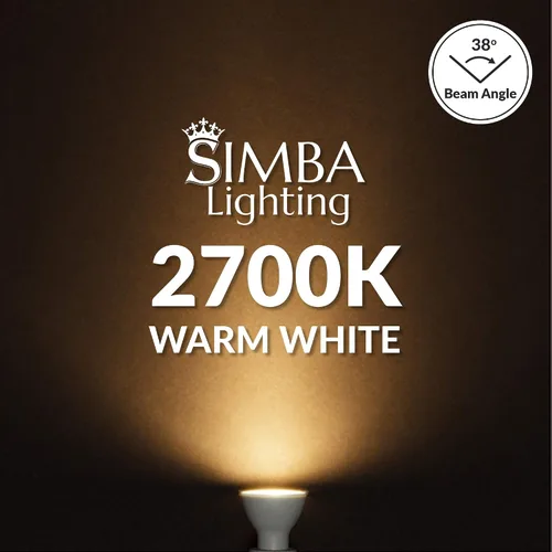 Miniatura 7 de Simba Lighting Bombilla LED GU10 de 5 W ETL, no regulable (paquete de 6) halógena de 50 W de repuesto MR16 para acento, iluminación de pista, haz