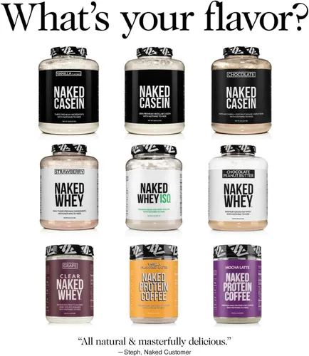 Miniatura 7 de NAKED Caseína - Polvo de proteína de caseína micelar de 5 libras, a granel, cero carbohidratos, sin OMG, sin gluten, sin soja, sin conservantes