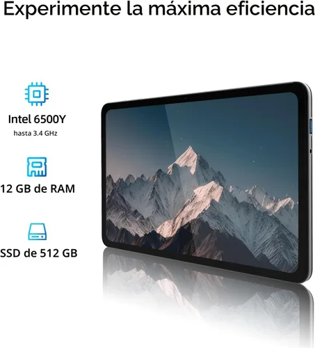 Miniatura 5 de Tablet portátil 2 en 1 2026 con teclado magnético y 1 año Office 365, pantalla táctil IPS 2K FHD de 12 pulgadas, 12 GB de RAM 512 GB SSD, procesador