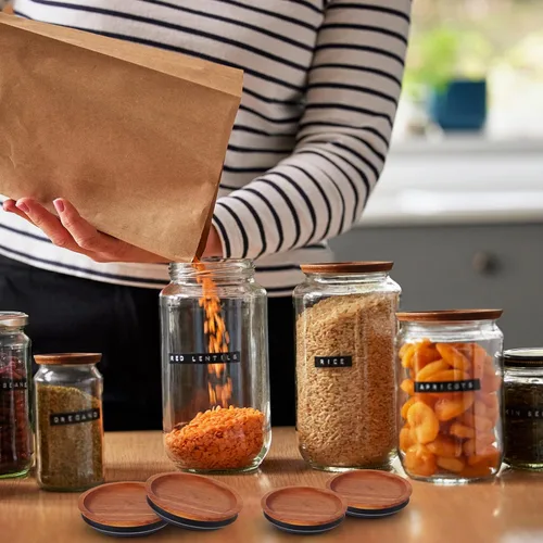 Miniatura 7 de 6 paquetes de tapas para tarros de masón boca regular y 6 paquetes de tapas para tarros de masón boca ancha, tapas de almacenamiento de albañil