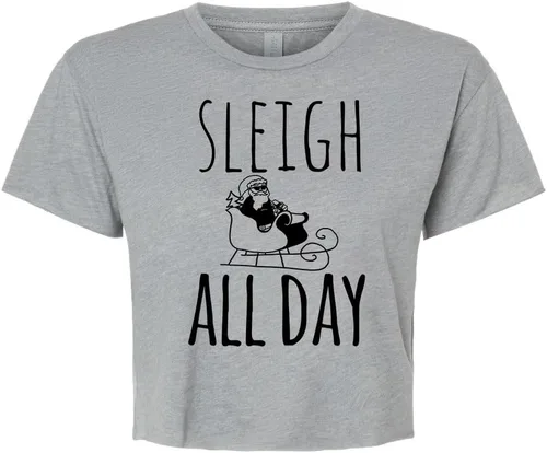 Miniatura 9 de Women's Screen Printed Crop Tee, Shirts With Sayings