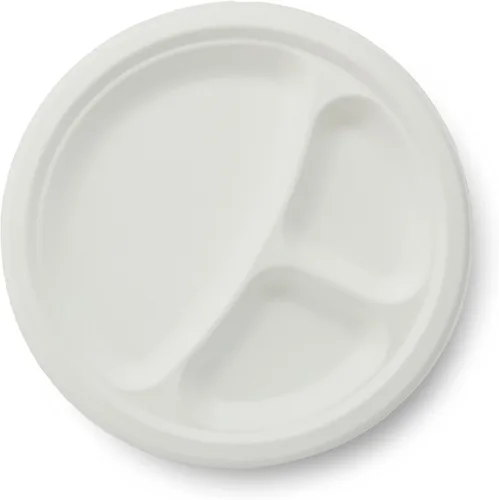 Miniatura 4 de Placa de fibra vegetal natural 100% compostable, 6 pulgadas, caja de 1000