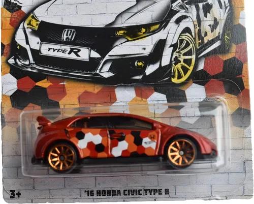 Miniatura 2 de Hot Wheels 68º Racing Club '16 Honda Civic Type R 2/5, rojo