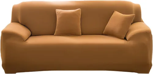 Miniatura 21 de Funda elástica para sofá de color sólido para sofá de 1/2/3/4 plazas, fundas para sofá modular en forma de L, protector de muebles con fundas