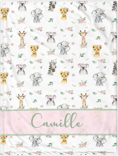 Miniatura 25 de Manta de bebé personalizada para niñas y niños, manta de bebé personalizada con nombre, mantas personalizadas con nombre para niños, manta de Lindas