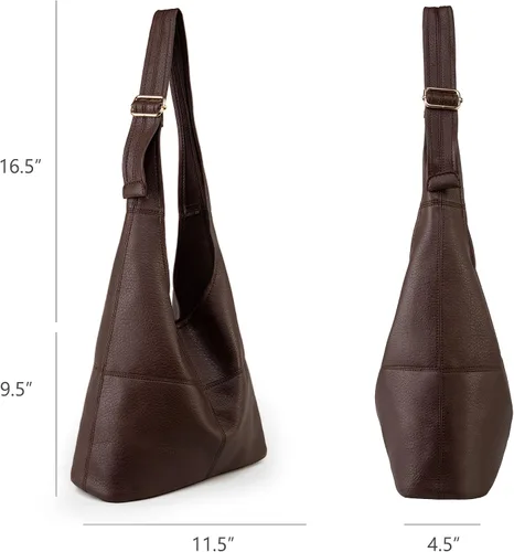 Miniatura 3 de Montana West Hobo Bags - Bolso para mujer, ultra suave, plegable, con monedero