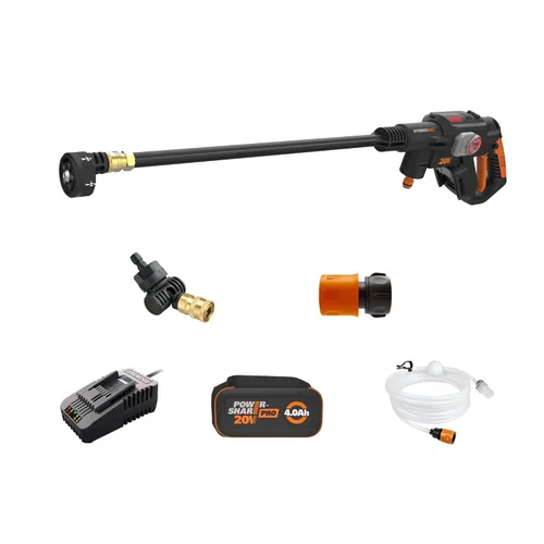 Worx Nitro Hydroshot 20V 710PSI Lavadora a presión eléctrica de servicio ligero con motor sin escobillas, inalámbrica, ligera, limpiadora de