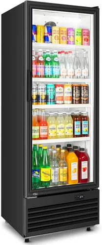 Miniatura 17 de 35.42" W Commercial Under Counter Beverage Refrigerator, 2 Glass Door Back Bar Cooler, Built-in/Freestanding 7.4Cuft Drink Fridge with LED Light
