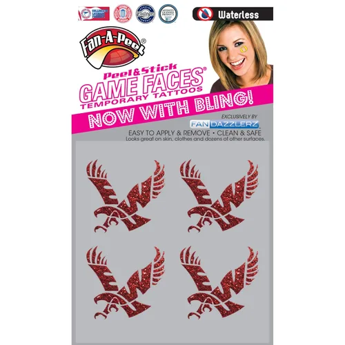 Miniatura 166 de Fan-A-Peel Tatuajes temporales sin agua del estado de Florida, hipoalergénicos, para despegar y pegar, tatuajes temporales impermeables, con Florida