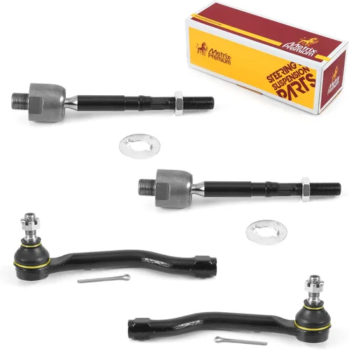 Miniatura 114 de Metrix Premium Chassis Parts - Juego de 4 barras de acoplamiento interior y exterior para Audi A3 15-16, Seat Leon 06-20 (México), 09-17 Volkswagen