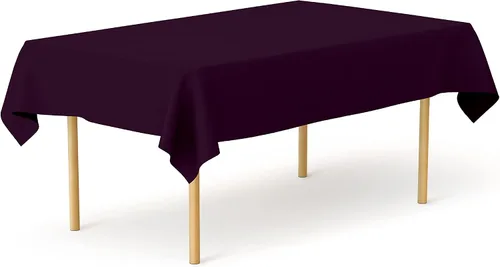 Miniatura 151 de Pomp Mantel Premium de Poliéster de 60" x 84" en Color Amarillo Plátano Tela Fácil de Cuidar, Resistente a Arrugas y Manchas Para Mesa Banana