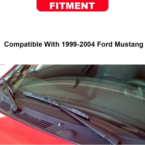 Miniatura 2 de G-PLUS Parrilla de ventilación para parabrisas compatible con Ford Mustang 1999-2004, repuesto directo del mercado de accesorios FO1270102