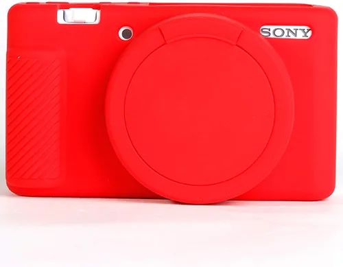 Miniatura 8 de Profesional seguro silicona cámara caso cubierta cubierta cuerpo piel para Sony ZV-1 ZV1 ZV 1 Digital Vlogger cámara (blanco)