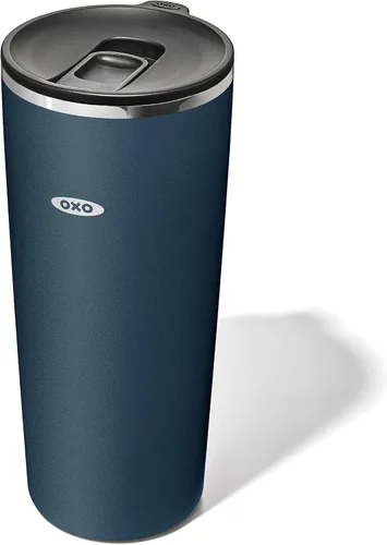 Miniatura 26 de OXO Strive - Vaso aislado de 24 onzas con tapa deslizante, cobalto oscuro