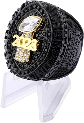 Anillo de campeonato de fútbol de fantasía 2023 Premio de trofeo Deporte MVP Ganador Campeón Anillo