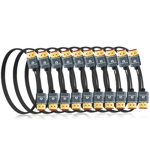 Miniatura 11 de Thsucords Cables HDMI ultra finos 8K 4K de 1.6 pies, delgado y flexible, suave de alta velocidad, cable HDMI 2.1 compatible con 4K @120Hz 8K @60Hz