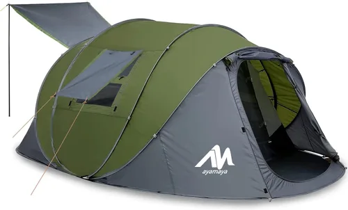 Miniatura 12 de 6 Person Easy Pop Up Tents for Camping - AYAMAYA Double Layer Waterproof Instant Tent with Vestibule & Porch, Large Size Family Tent Automatic Setup